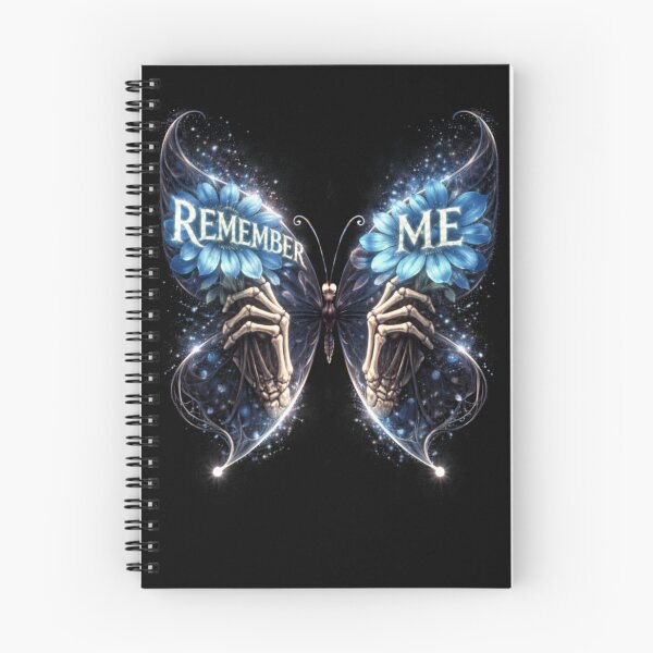 Item preview, REMEMBER ME Gothic Skeleton Butterfly – Dark Floral Aesthetic designed and sold by printedartgoods.