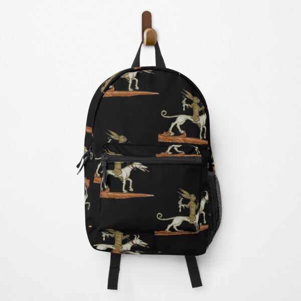 Item preview, Medieval Marginalia Rabbit Riding Dog Art designed and sold by ikgrnzmpb88.