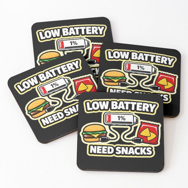 Item preview, Low Battery Need Snacks Funny Energy Food Design designed and sold by Timeless Junction.