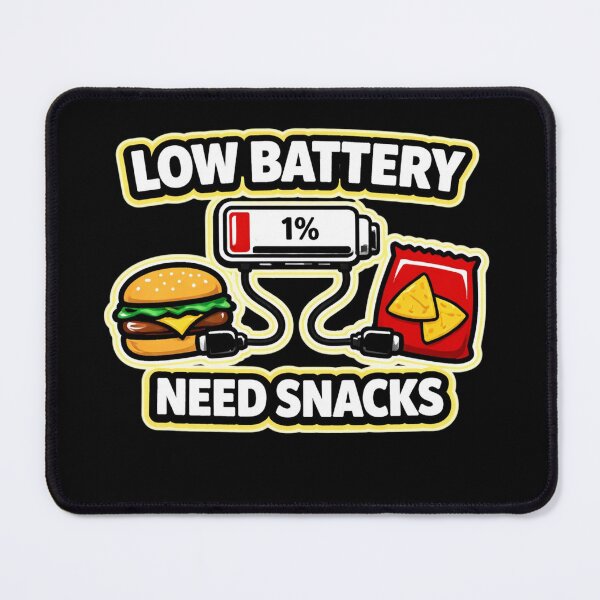 Item preview, Low Battery Need Snacks Funny Energy Food Design designed and sold by Timeless Junction.