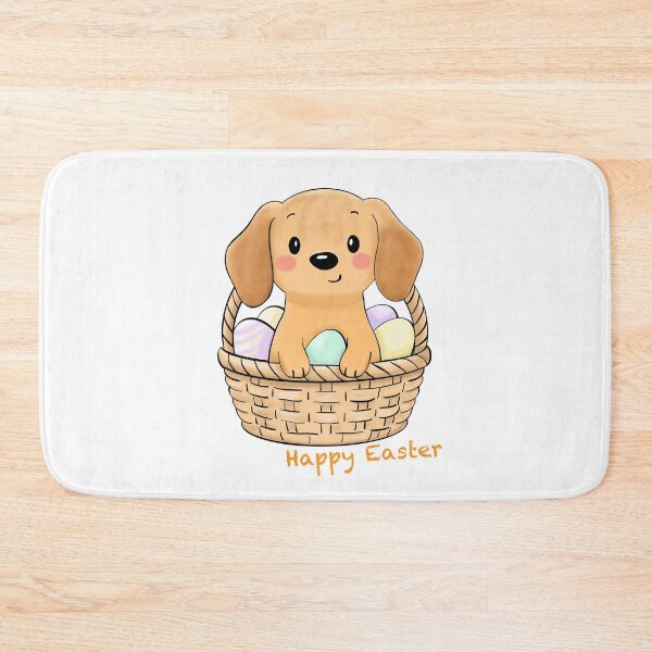 Item preview, Happy Easter Dachshund in Basket of Eggs designed and sold by iPrintPaws.