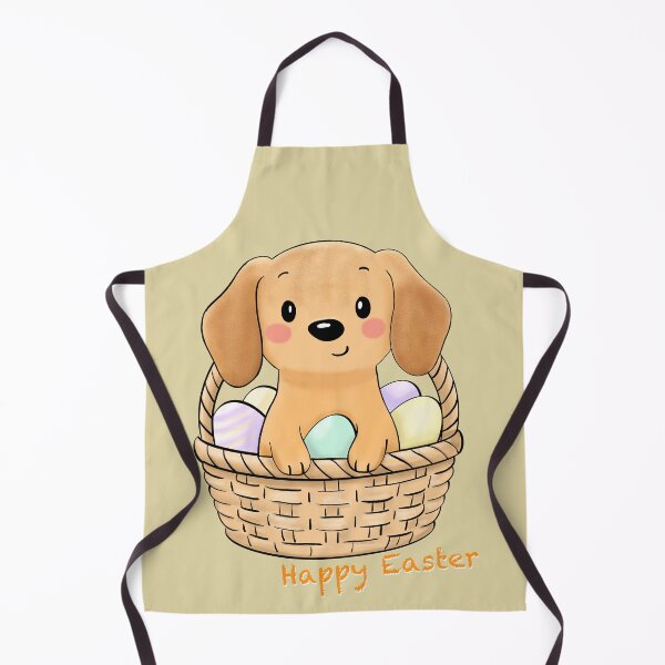 Item preview, Happy Easter Dachshund in Basket of Eggs designed and sold by iPrintPaws.
