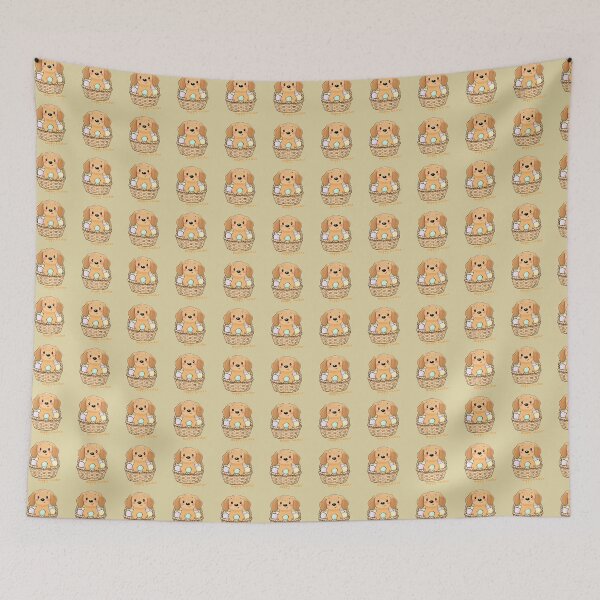 Item preview, Happy Easter Dachshund in Basket of Eggs designed and sold by iPrintPaws.