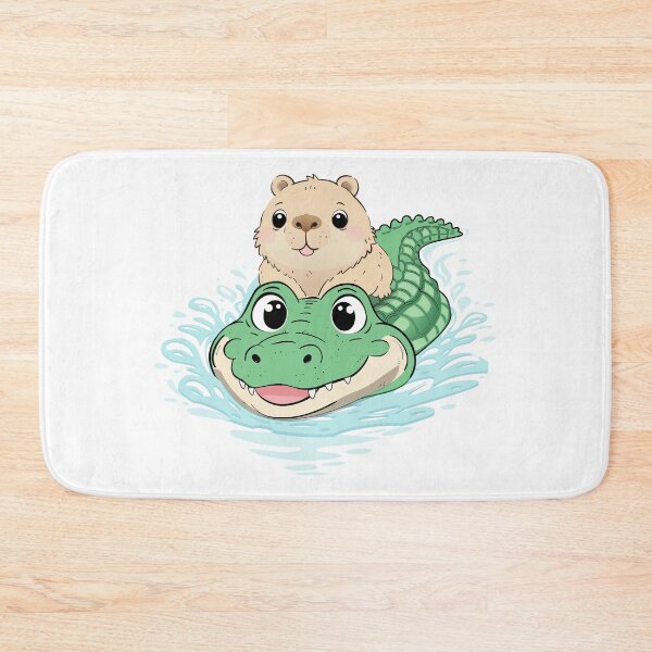 Item preview, capybara emotion support crocodie designed and sold by Kanom-Tom.