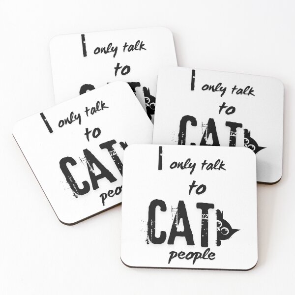 Item preview, I Only Talk To Cat People. designed and sold by Dinasshop.