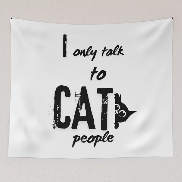 Item preview, I Only Talk To Cat People. designed and sold by Dinasshop.