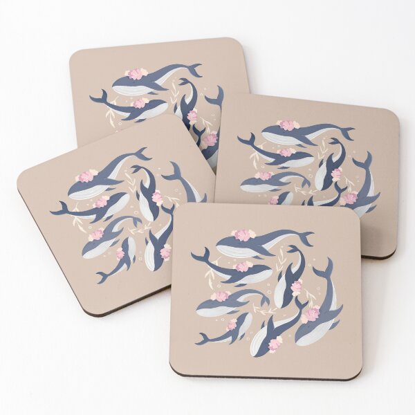 Item preview, Whales and blooms designed and sold by Elenanaylor.