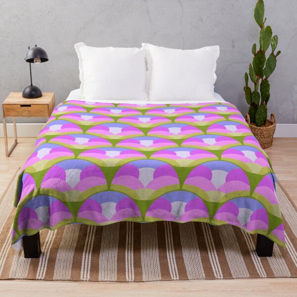 Item preview, Patrón sin costuras Retro Bloom Wave designed and sold by Tideflowerstudio.