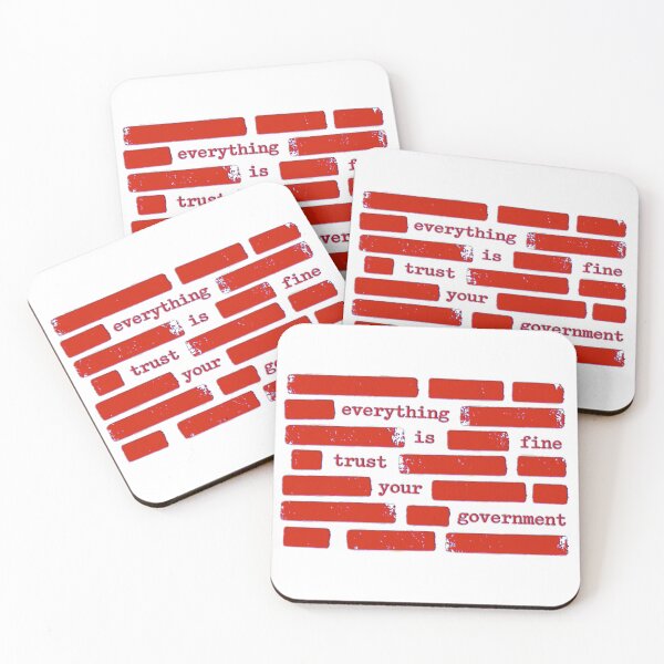 Item preview, Everything Is Fine Trust Your Government Reflects Political Satire Culture designed and sold by SkeletonsDanger.