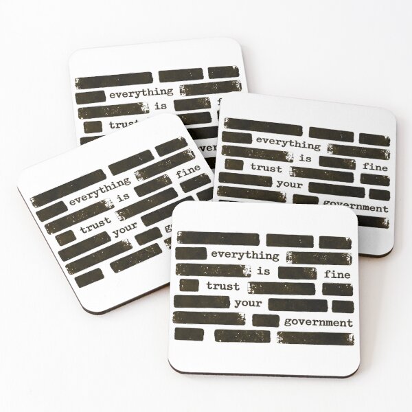 Item preview, Everything Is Fine Trust Your Government Shows Irony In Politics Today designed and sold by SkeletonsDanger.