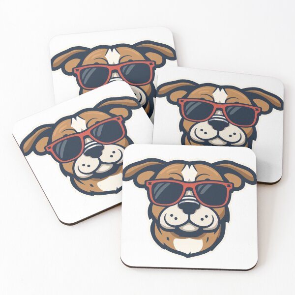 Item preview, Cool Bulldog with Sunglasses – Stylish Cartoon Dog Design designed and sold by DB-Studio.