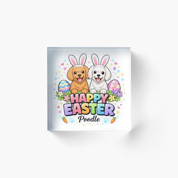 Item preview, Happy Easter Poodle Bunny Dog Pastel Cute Design designed and sold by MoosElkPL.