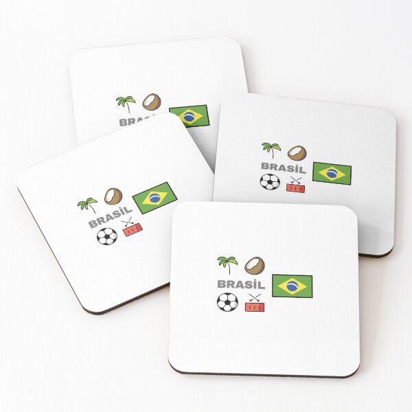 Item preview, Brazil Vibes – Tropical Emoji Design (Palm, Coconut, Football, Drum) designed and sold by iccdesignsshop.