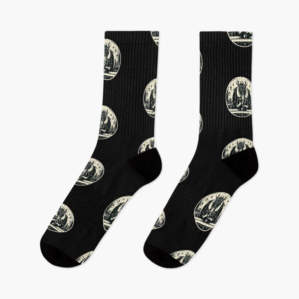 Artikelvorschau, Dark Fantasy Dragon Barista Design für Gothic-Kaffeeliebhaber entworfen und verkauft von CyfroweMysli.