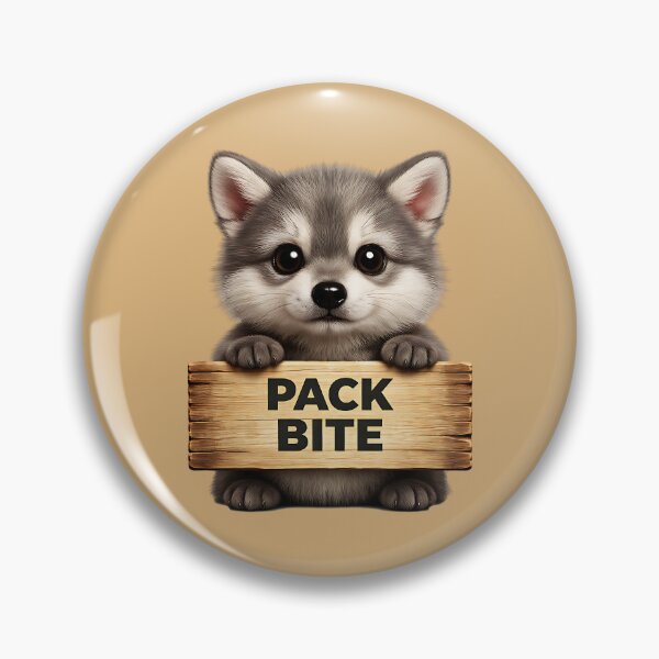 Item preview, Pack Bite Funny Wolf Pup Design designed and sold by EimSol.