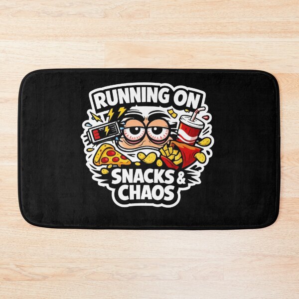Item preview, Running On Snacks And Chaos Funny Food Energy Design designed and sold by Timeless Junction.