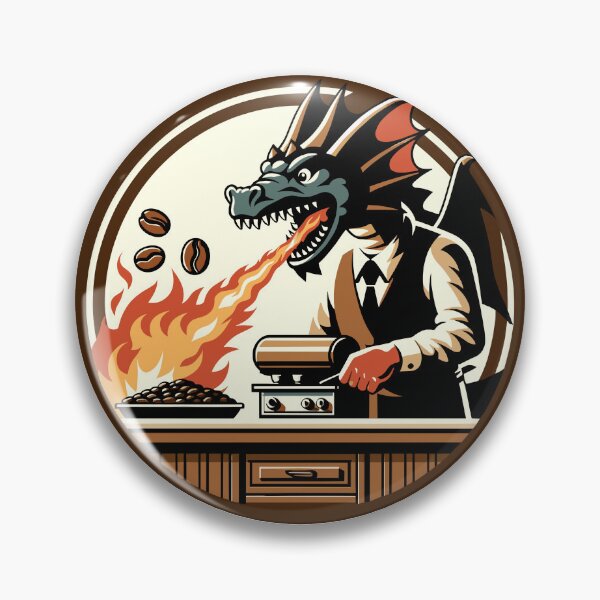 Item preview, Dragon Coffee Roasting Design for Baristas and Coffee Enthusiasts designed and sold by CyfroweMysli.