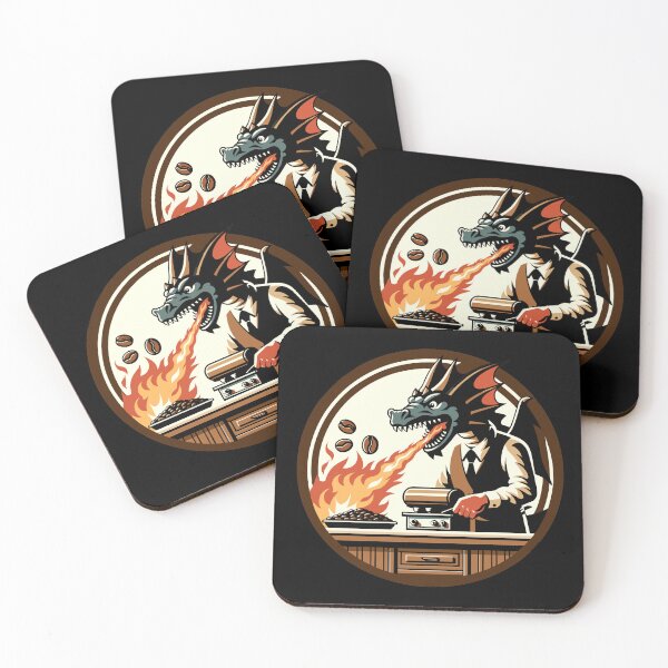 Item preview, Dragon Coffee Roasting Design for Baristas and Coffee Enthusiasts designed and sold by CyfroweMysli.