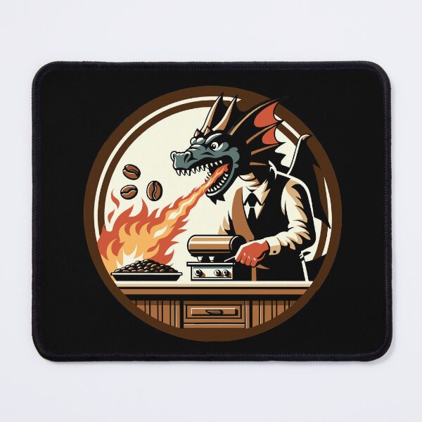 Item preview, Dragon Coffee Roasting Design for Baristas and Coffee Enthusiasts designed and sold by CyfroweMysli.