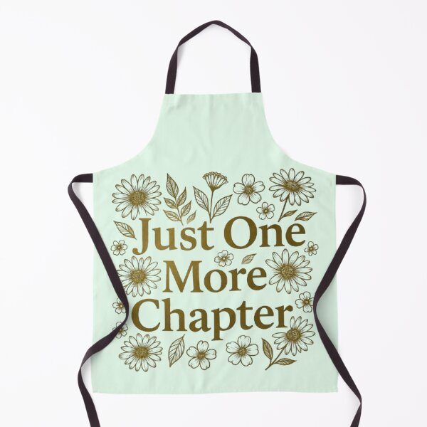 Item preview, Just One More Chapter Floral Book Lover Gift, Wildflower Reader Aesthetic, Gold Floral Design, Bookish Gift for Women designed and sold by Syrupulse.