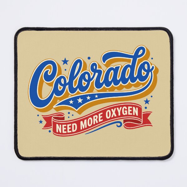 Item preview, Colorado Need More Oxygen - Vintage High Altitude State Pride designed and sold by Cozy-Old-Pub.