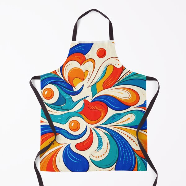 Item preview, Retro Psychedelic Abstract Swirl Pattern – Vibrant Colorful Fluid Art Design designed and sold by ArtoryNest.