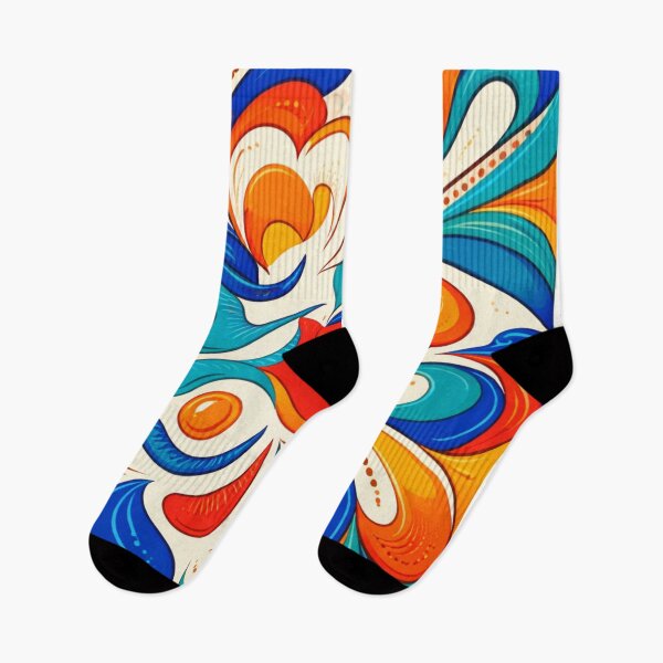 Item preview, Retro Psychedelic Abstract Swirl Pattern – Vibrant Colorful Fluid Art Design designed and sold by ArtoryNest.