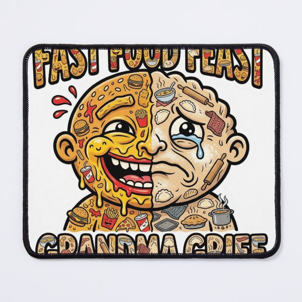 Item preview, FAST FOOD FEAST / GRANDMA GRIEF designed and sold by Imaginarium of Chaos falcon88 .