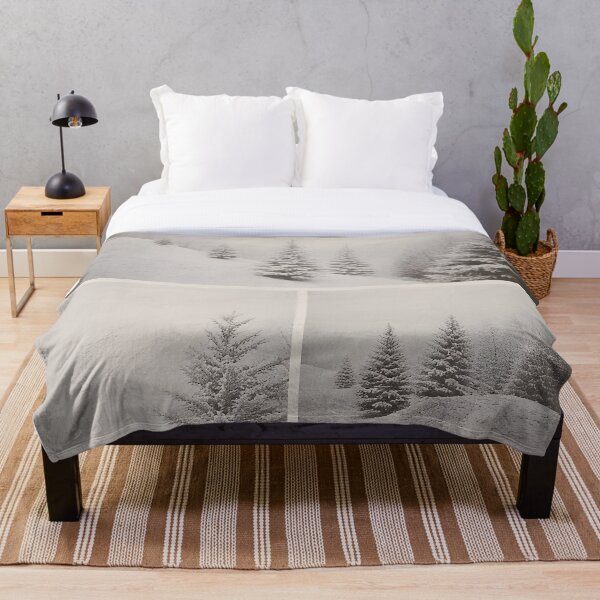 Item preview, Four-part split image: winter scene with snow on coniferous trees designed and sold by Mianku | Für das Leben.