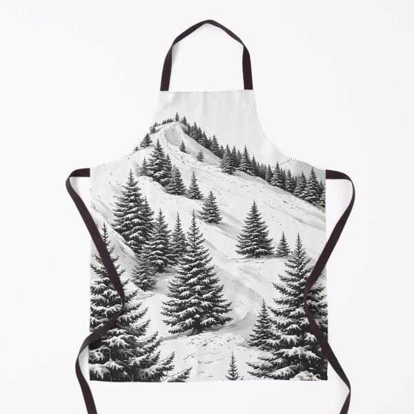 Item preview, Snow-covered mountain landscape with snow-encased fir trees designed and sold by Mianku | Für das Leben.