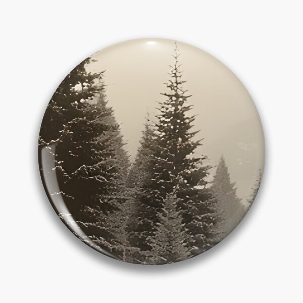 Item preview, Monochrome photograph of a fir forest in 1940s style designed and sold by Mianku | Für das Leben.
