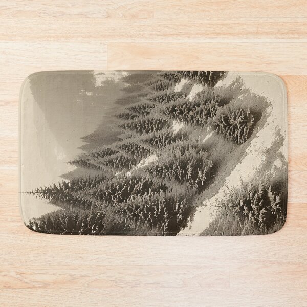 Item preview, Monochrome photograph of a fir forest in 1940s style designed and sold by Mianku | Für das Leben.