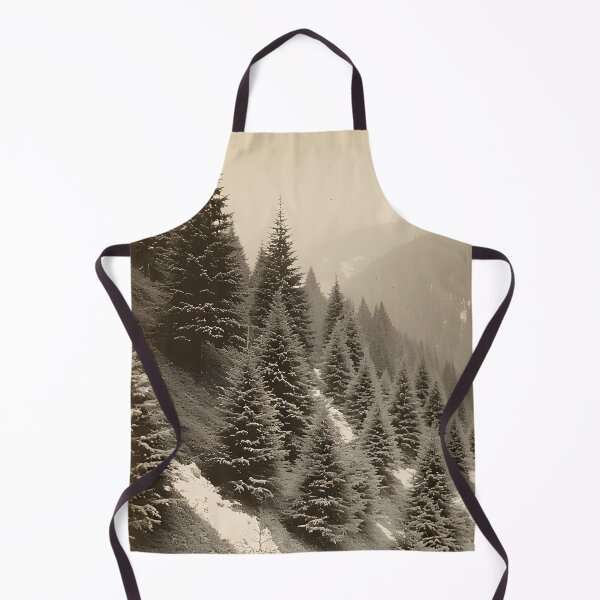 Item preview, Monochrome photograph of a fir forest in 1940s style designed and sold by Mianku | Für das Leben.