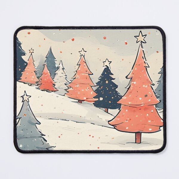 Item preview, Picturesque pastel winter landscape divided into three horizontal sections. designed and sold by Mianku | Für das Leben.