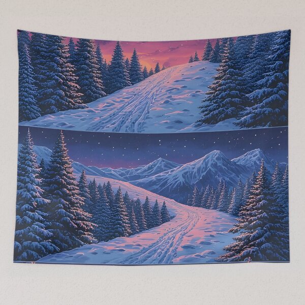 Item preview, Twilight warmth in snow 3 panels designed and sold by Mianku | Für das Leben.