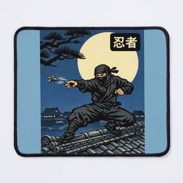 Item preview, Classic Ukiyo-e Edo Ninja on Rooftop designed and sold by SakuraMarket26.