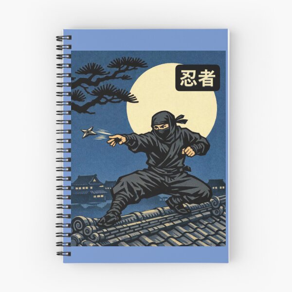 Item preview, Classic Ukiyo-e Edo Ninja on Rooftop designed and sold by SakuraMarket26.
