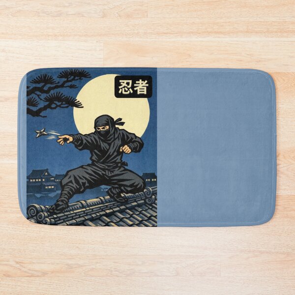 Item preview, Classic Ukiyo-e Edo Ninja on Rooftop designed and sold by SakuraMarket26.