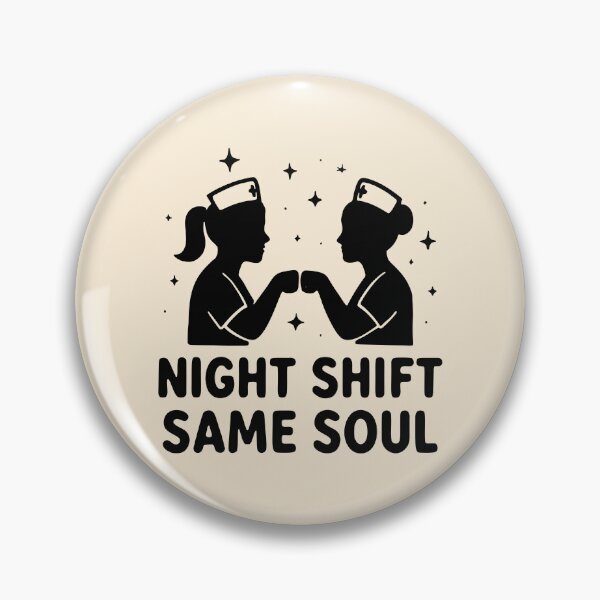 Item preview, Night Shift Same Soul Moon Stars Celestial Nurse Gift Design designed and sold by Dantin.