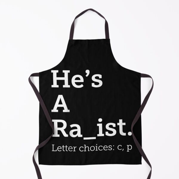 Item preview, Funny Sarcastic Word Puzzle Riddle Hes A Racist Or Rapist Meme Tee designed and sold by Phil Ben.