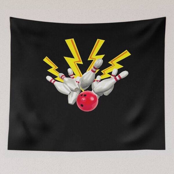 Item preview, Retro Bowling Alley We Strike Poster designed and sold by ikgrnzmpb88.