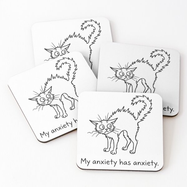 Item preview, My anxiety has anxiety designed and sold by Paws And Pause.