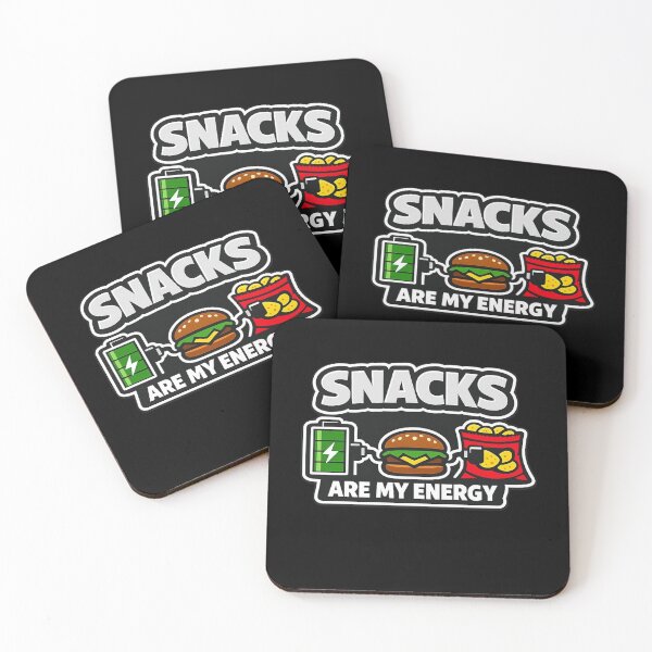 Item preview, Snacks Are My Energy Funny Food Lover Design designed and sold by Timeless Junction.