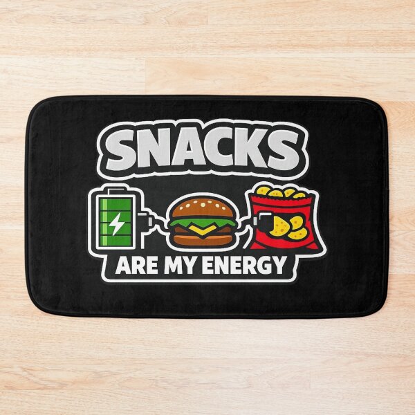 Item preview, Snacks Are My Energy Funny Food Lover Design designed and sold by Timeless Junction.