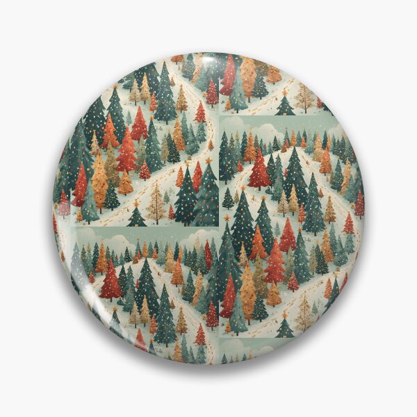 Item preview, Wintery Christmas tree landscape with snow-covered path designed and sold by Mianku | Für das Leben.