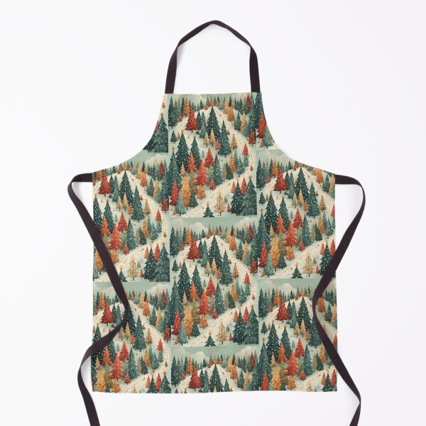 Item preview, Wintery Christmas tree landscape with snow-covered path designed and sold by Mianku | Für das Leben.