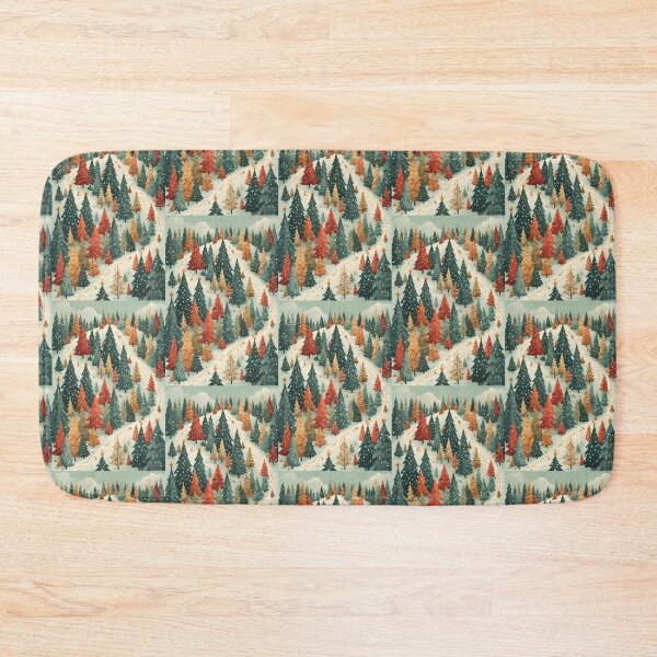 Item preview, Wintery Christmas tree landscape with snow-covered path designed and sold by Mianku | Für das Leben.