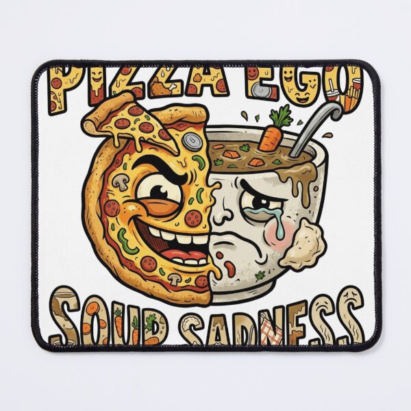 Item preview, PIZZA EGO / SOUP SADNESS designed and sold by Imaginarium of Chaos falcon88 .