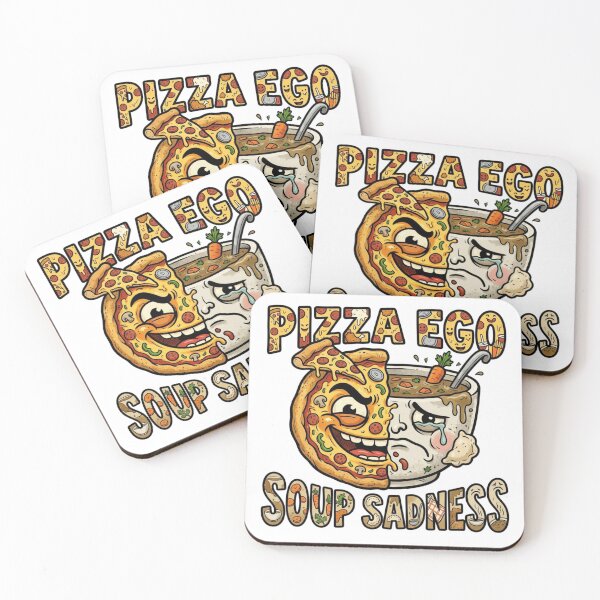 Item preview, PIZZA EGO / SOUP SADNESS designed and sold by Imaginarium of Chaos falcon88 .