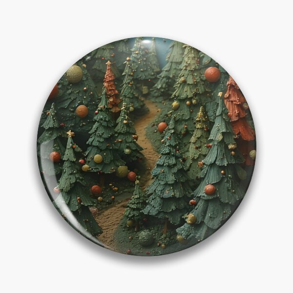 Item preview, Modeled Christmas tree forest path with ornaments designed and sold by Mianku | Für das Leben.